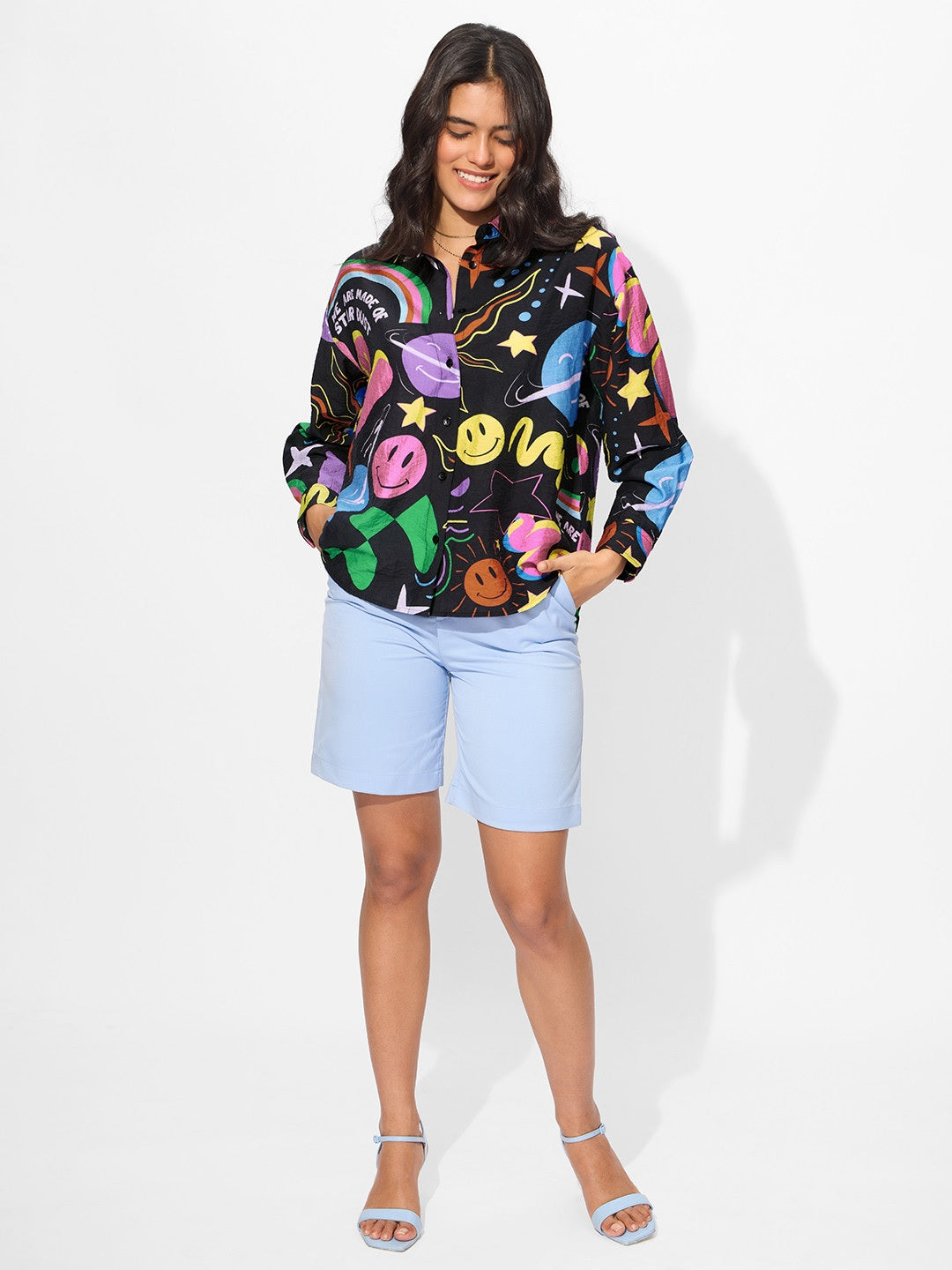 Space Ace Women Boyfriend Shirts