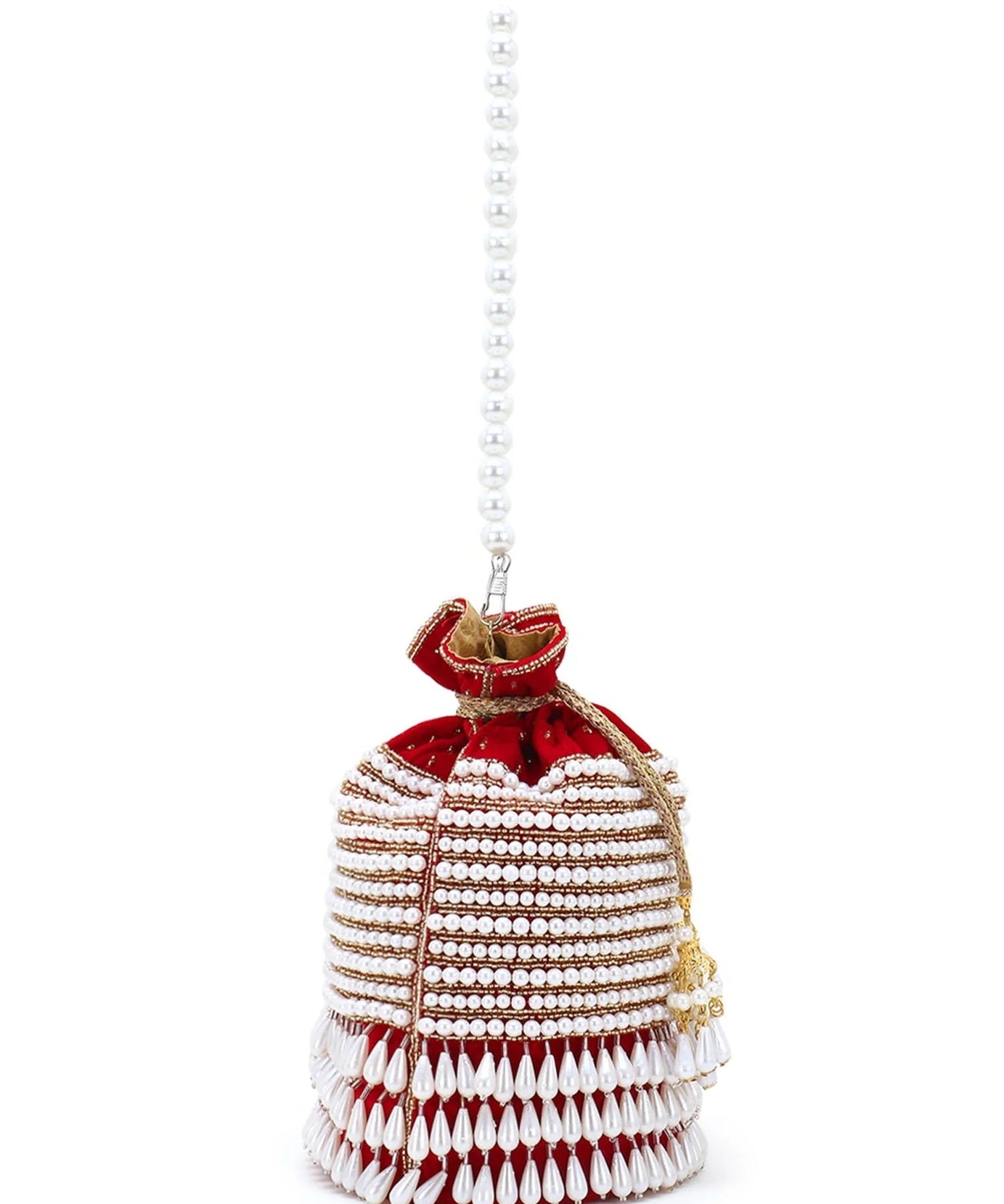 Glitz Velvet Beaded Potli Bag