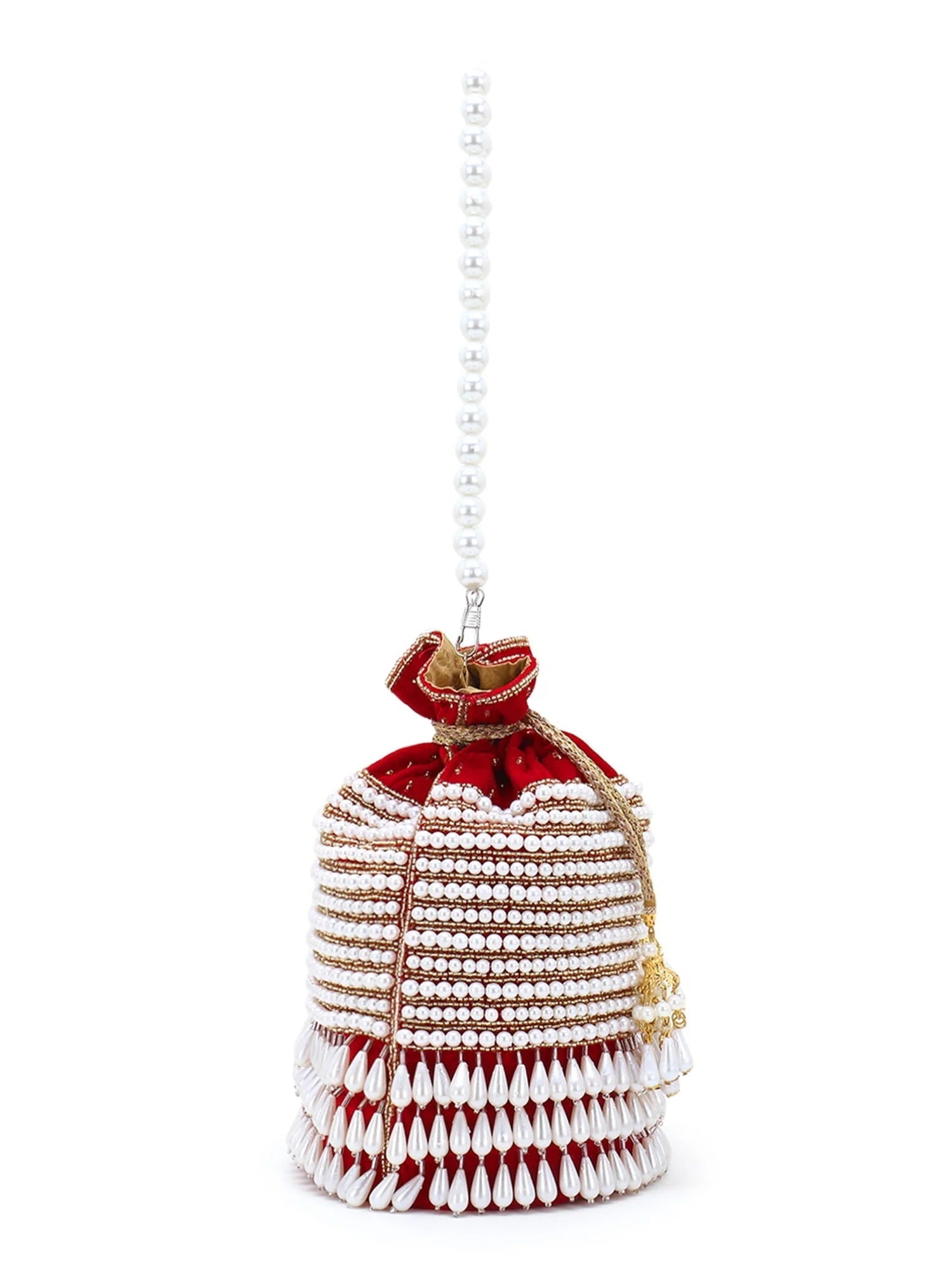 Glitz Velvet Beaded Potli Bag