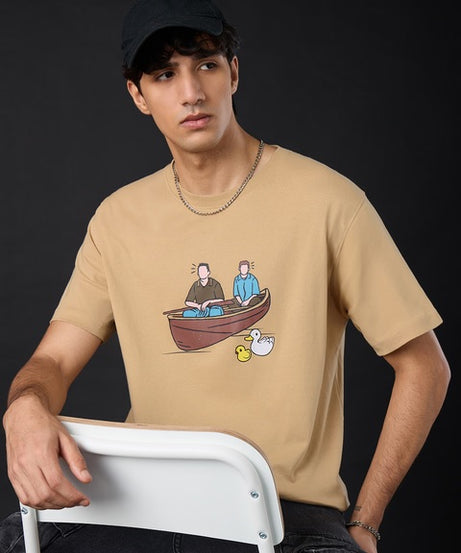 FRIENDS Chick & Duck Men Relaxed Fit T-Shirts