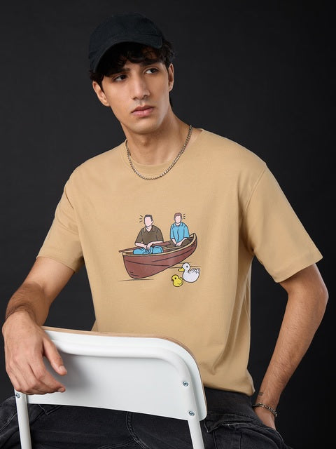 FRIENDS Chick & Duck Men Relaxed Fit T-Shirts