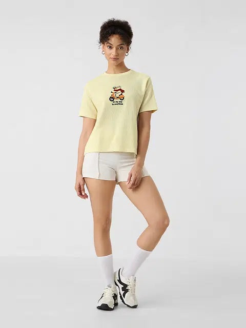 Textured T-Shirt On My Way To Overthink Women Relaxed Fit T-Shirt