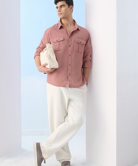 Rosewood Cotton Linen Shirts