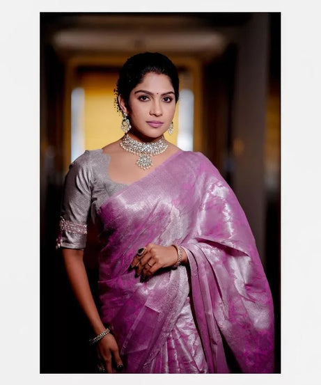 Soft Banarasi Silk Wedding Party Saree,New Indian Function Sari & Blouse