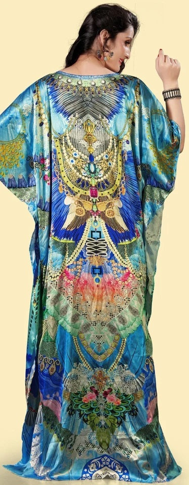 Kaftan dress for women Beach cover-up Caftan, Free size long maxi dress