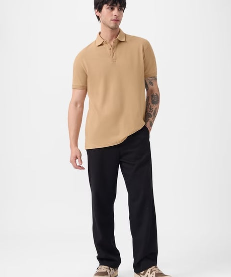 Popcorn Beige Polos T-shirt