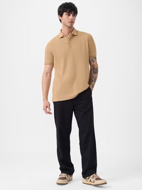 Popcorn Beige Polos T-shirt