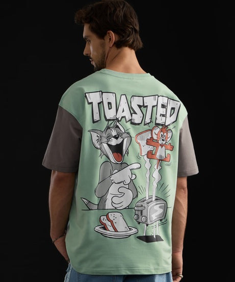 Tom & Jerry Toasted Oversized T-Shirts