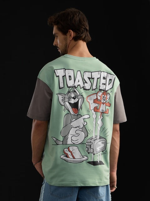 Tom & Jerry Toasted Oversized T-Shirts