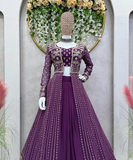 Traditional Faux Georgette Lehenga Choli