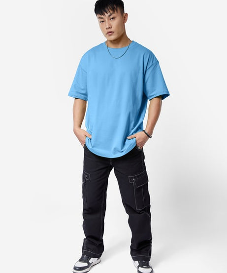 Atlantic Blue Oversized T-Shirts