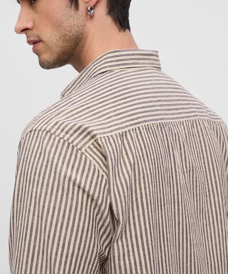 Cotton Linen Striped Sienna Cotton Linen Shirts