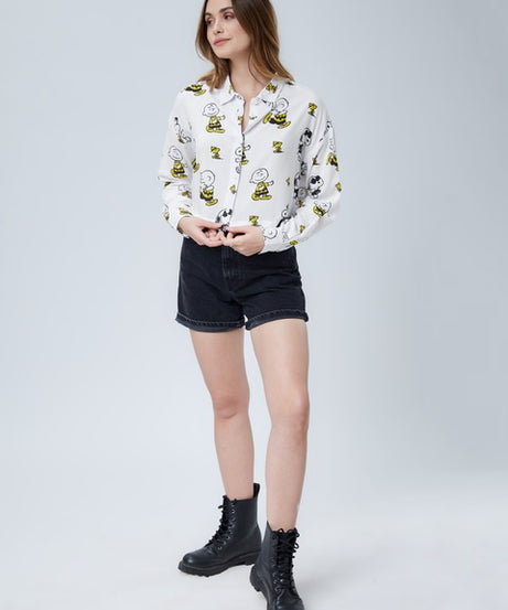 Peanuts Buddies Women Boxy Fit Shirts