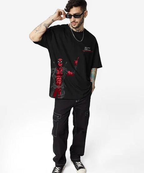 Deadpool Great Irresponsibility Oversized T-Shirts