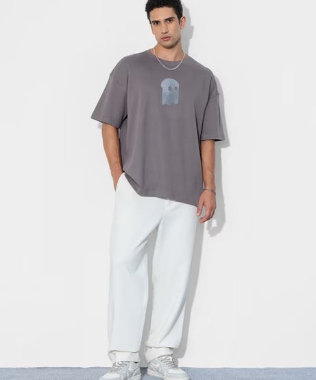 Faded Grey Oversized T-Shirts