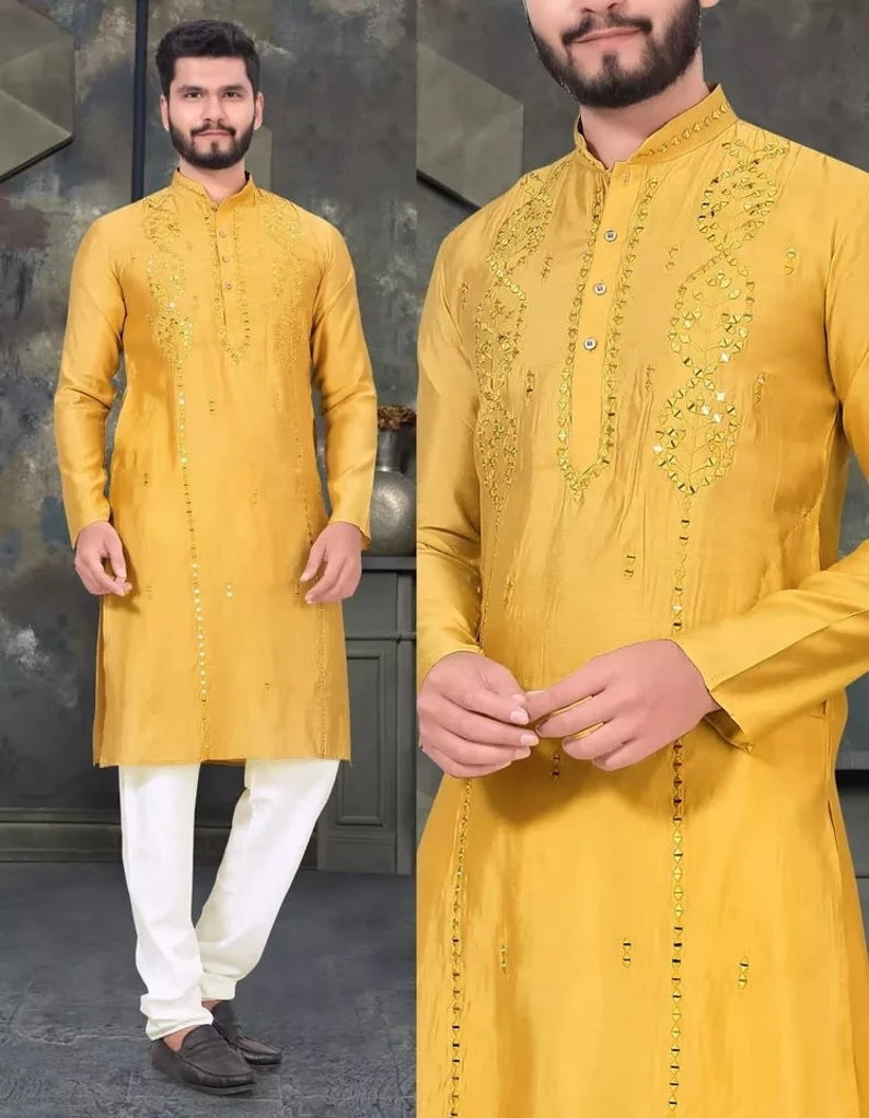 Men's Viscose with kurta pajama set
