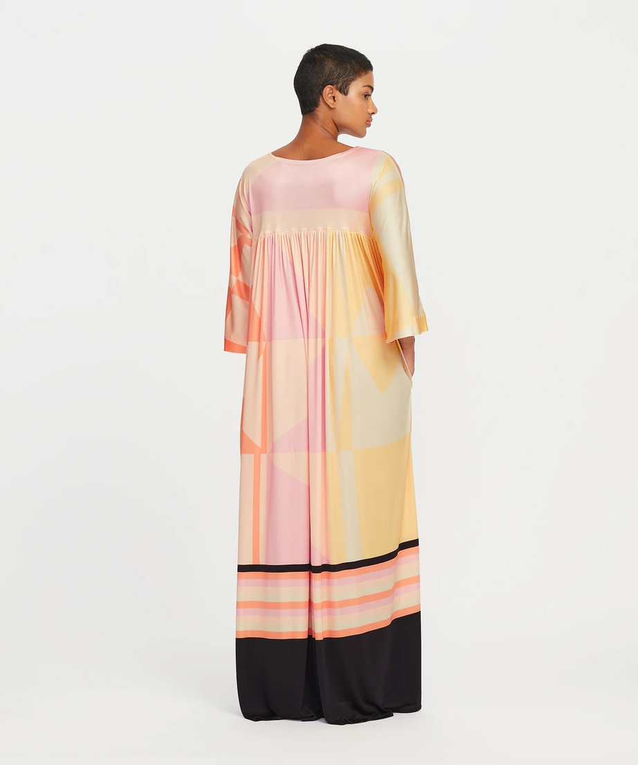 Flowy Rayon Cotton Maxi Kaftan, Lightweight and Breathable Caftan For Women's