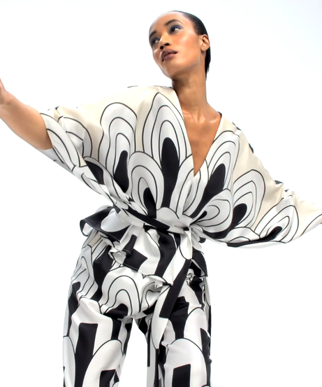 Women's Printed Soft Satin Silk Co-ord Set