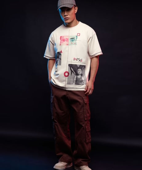 Squid Game Let's Play Oversized T-Shirts