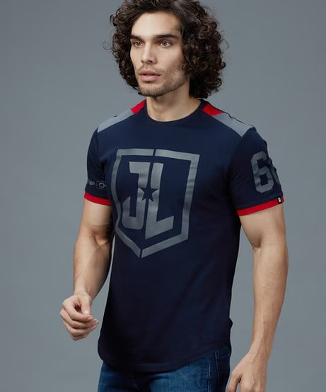 Justice League Logo Drop Cut T-Shirts
