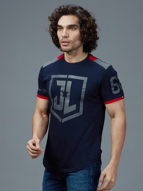 Justice League Logo Drop Cut T-Shirts