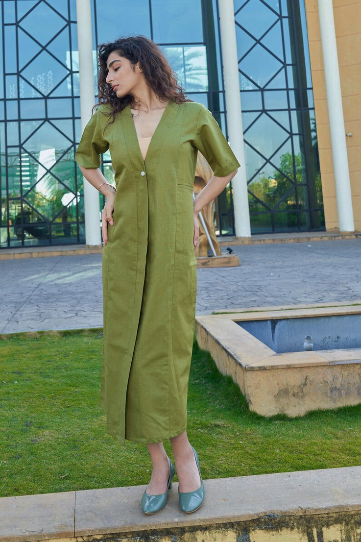 Linen Women Onepiece Dress