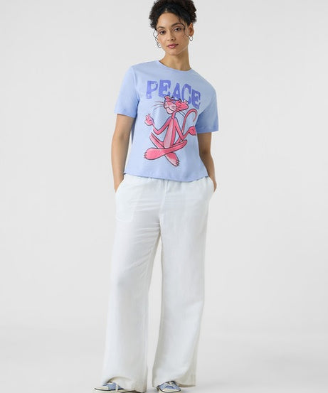 Pink Panther Peace Women Relaxed Fit T-Shirts