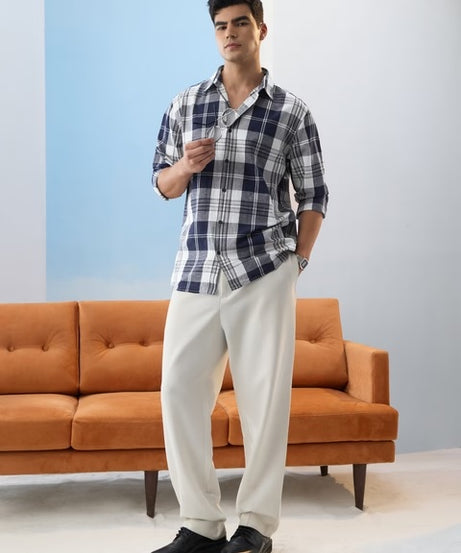 Checks Riviera Cotton Linen Shirts