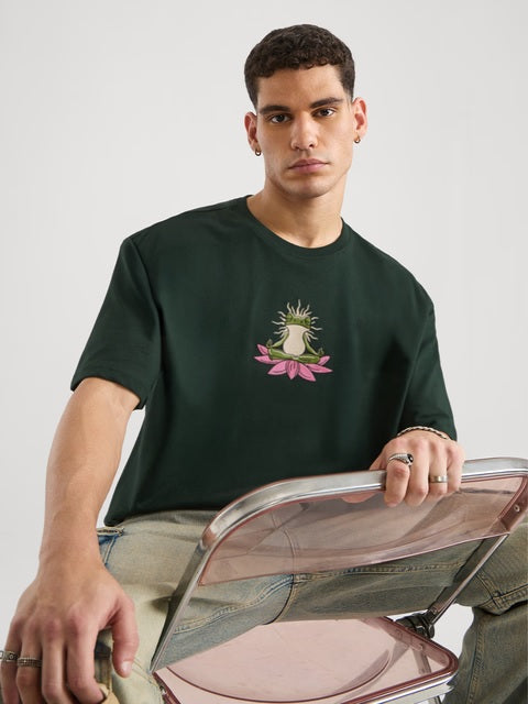 Zen Frog Oversized T-Shirts