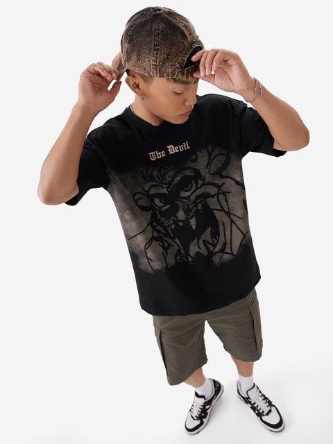 Looney Tunes Taz Outburst Oversized T-Shirts