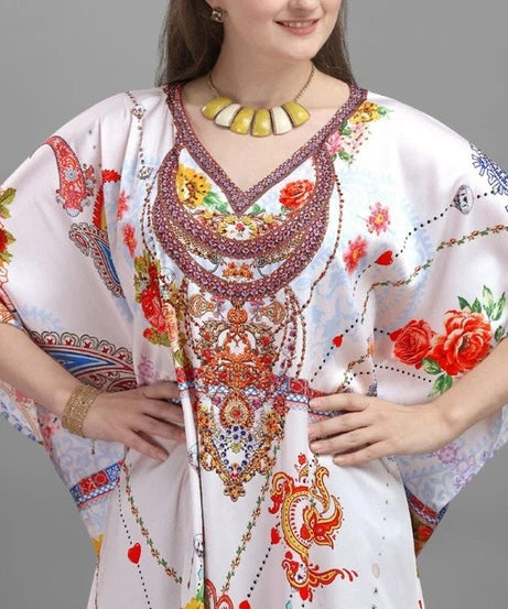 Kaftan Dresses for Women Free Size Bathing Suit Cover up Caftan Maxi Beach Dress