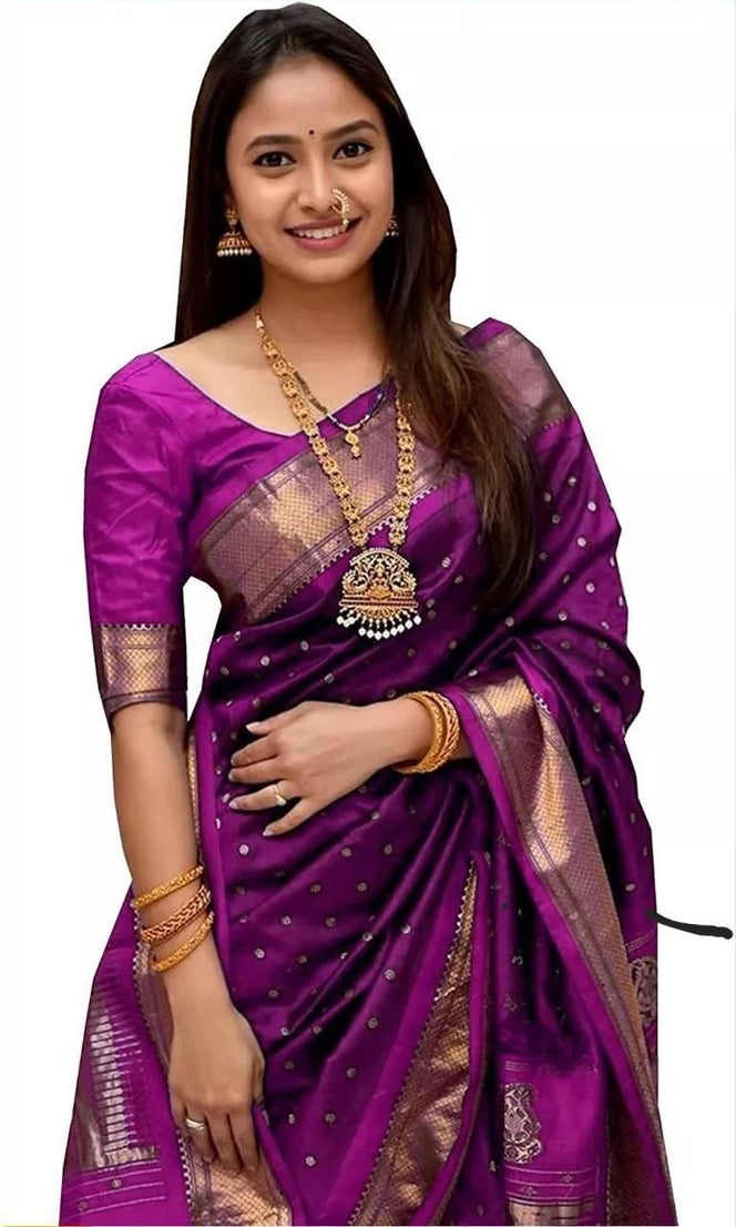 Bollywood Wedding Banarasi Soft Silk Saree Blouse