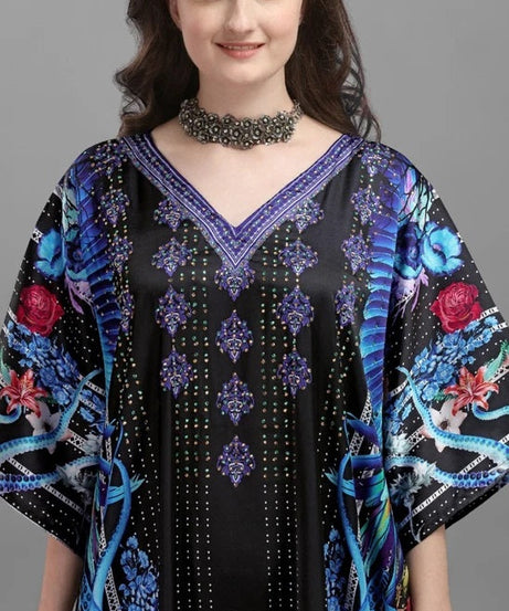 Free Size Kaftan Dress for Women Caftan Bathing Swim Cover Up Boho Beach Dress