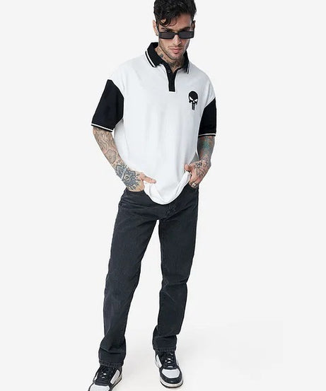 Punisher Logo Oversized Polos