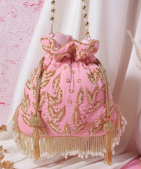 Double side Embroidery Potli Bag