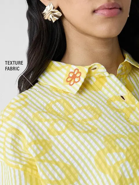 Hello Sunshine Women Boyfriend Shirt