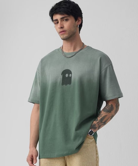 Green Wash Oversized T-Shirts