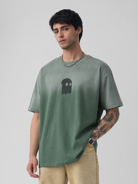Green Wash Oversized T-Shirts