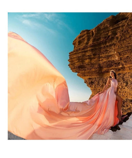 Engagement wedding gown, Santorini Photoshoot Dress