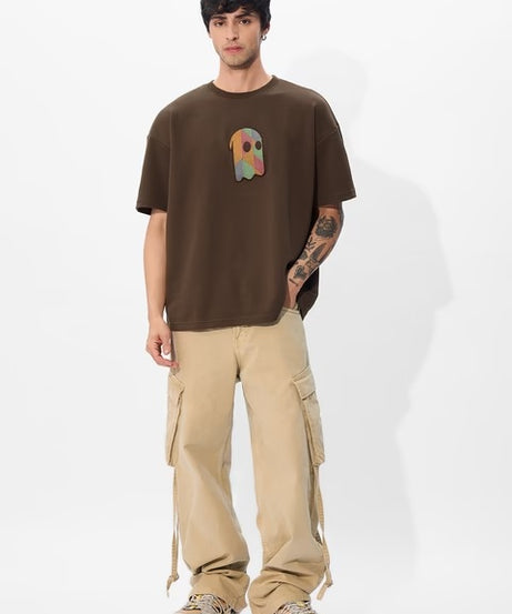 Souled Originals Fusion Brown Oversized T-Shirts