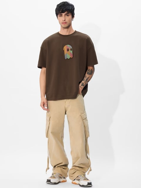Souled Originals Fusion Brown Oversized T-Shirts