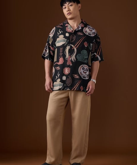 Kung Fu Panda Ramen Oversized Shirts