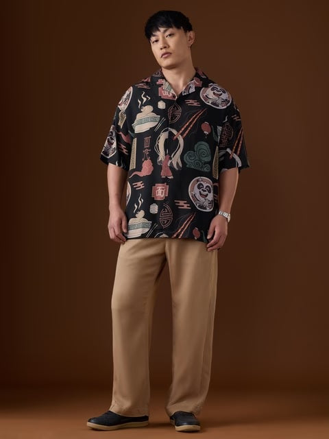 Kung Fu Panda Ramen Oversized Shirts