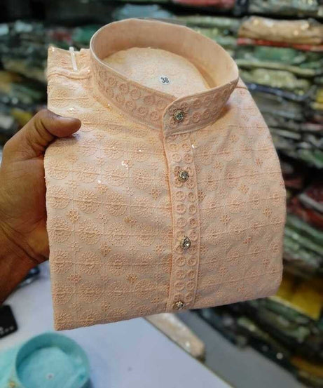 Rayon Kurta With Cotton Pajama For Men's