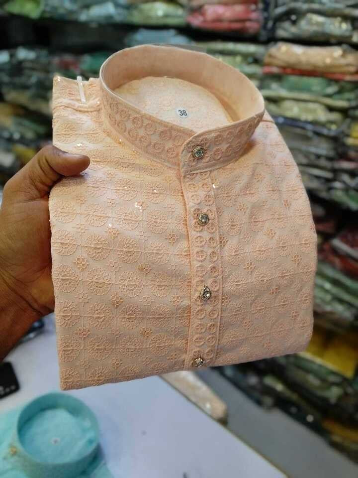 Rayon Kurta With Cotton Pajama For Men's