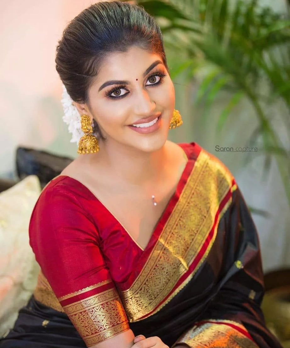 Banarsi Soft Silk Indian Wedding Saree With Blouse