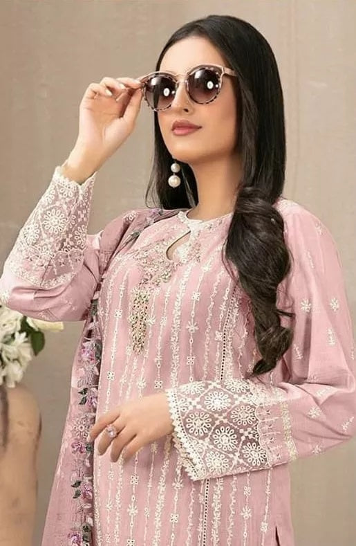 Georgette With Embroidery Sequence Work Top Bottom Dupatta