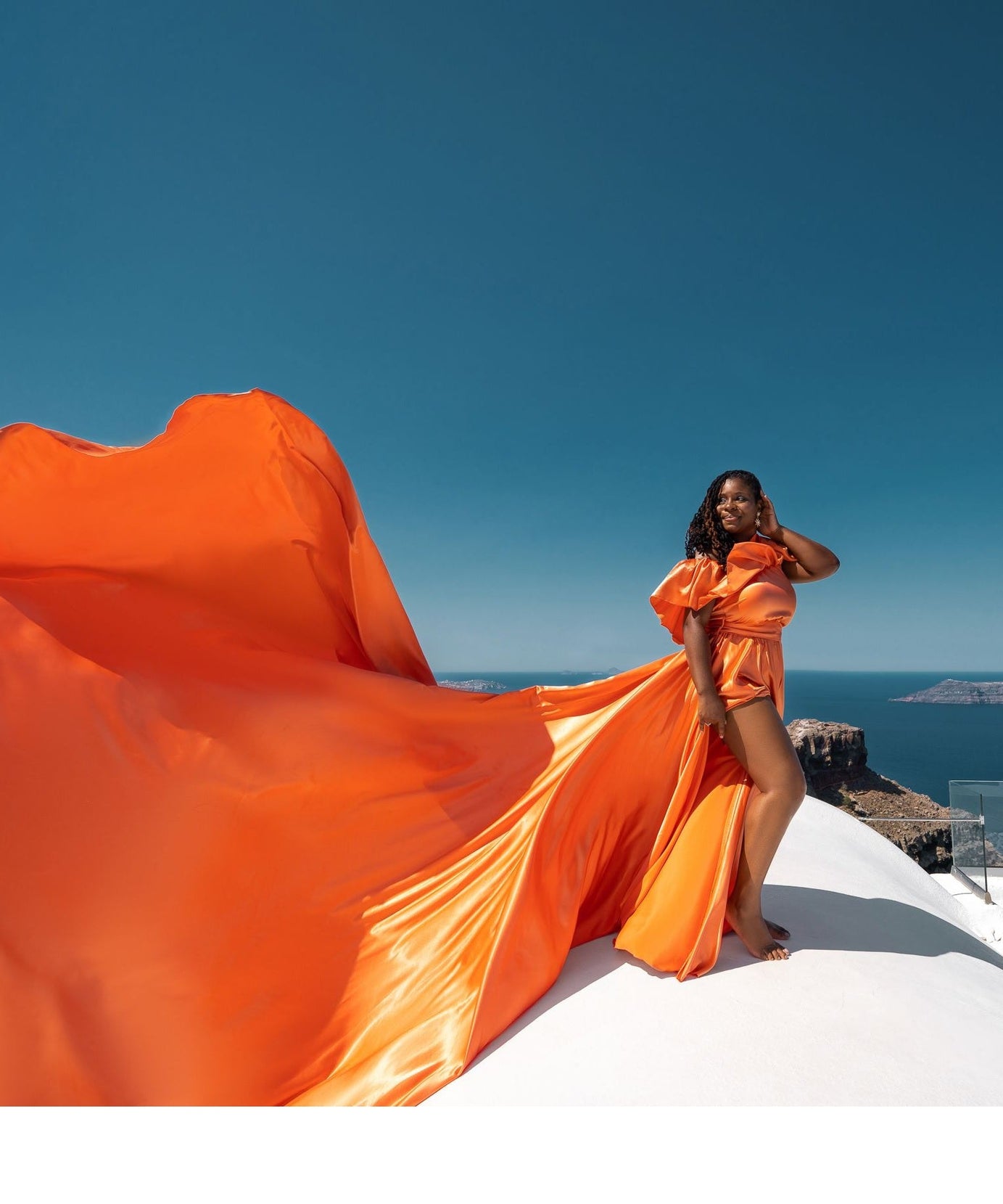 Flying Dress for Photoshoot - Long Train Dress