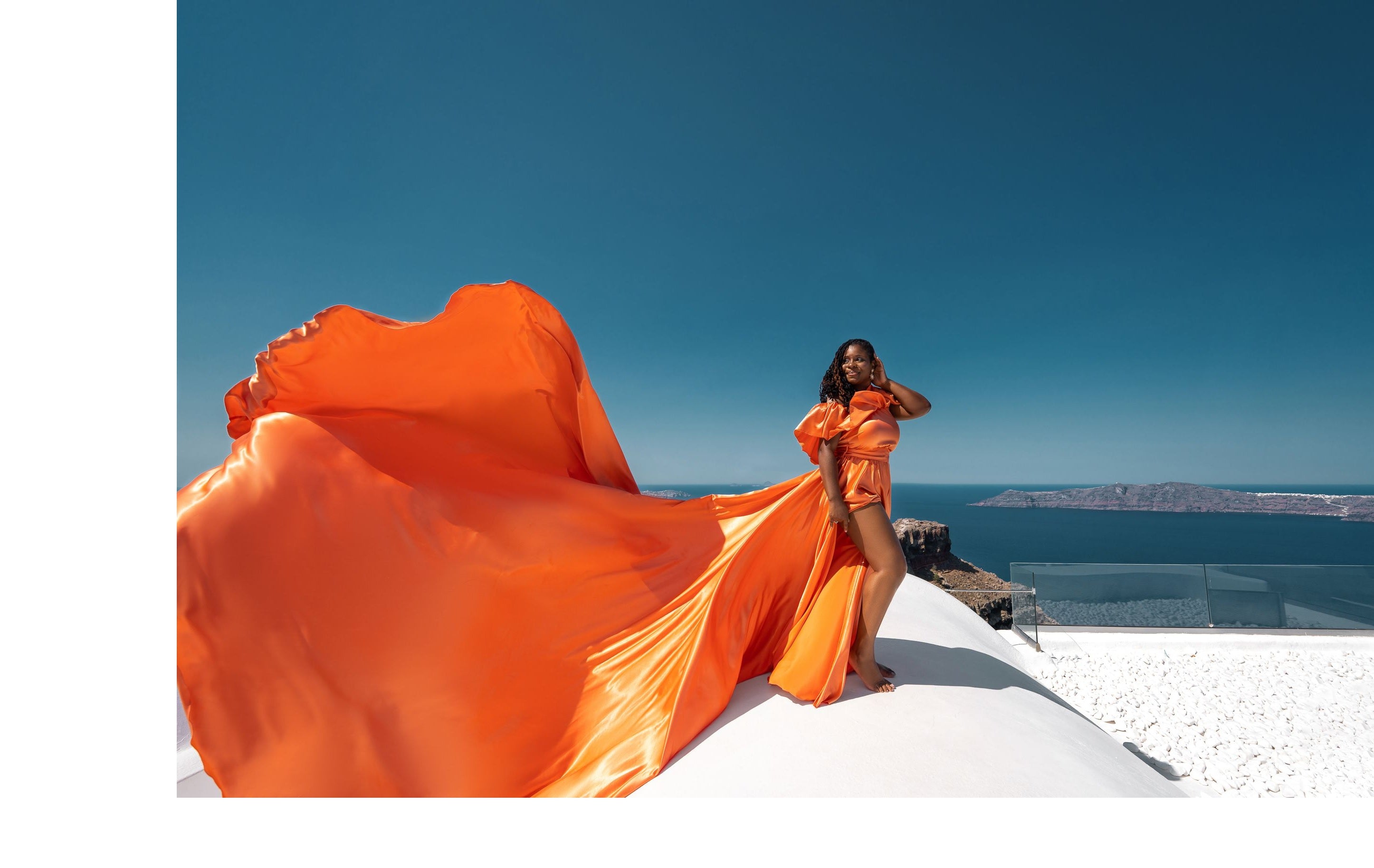 Flying Dress for Photoshoot - Long Train Dress