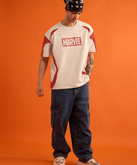 Marvel Logo Oversized T-Shirts